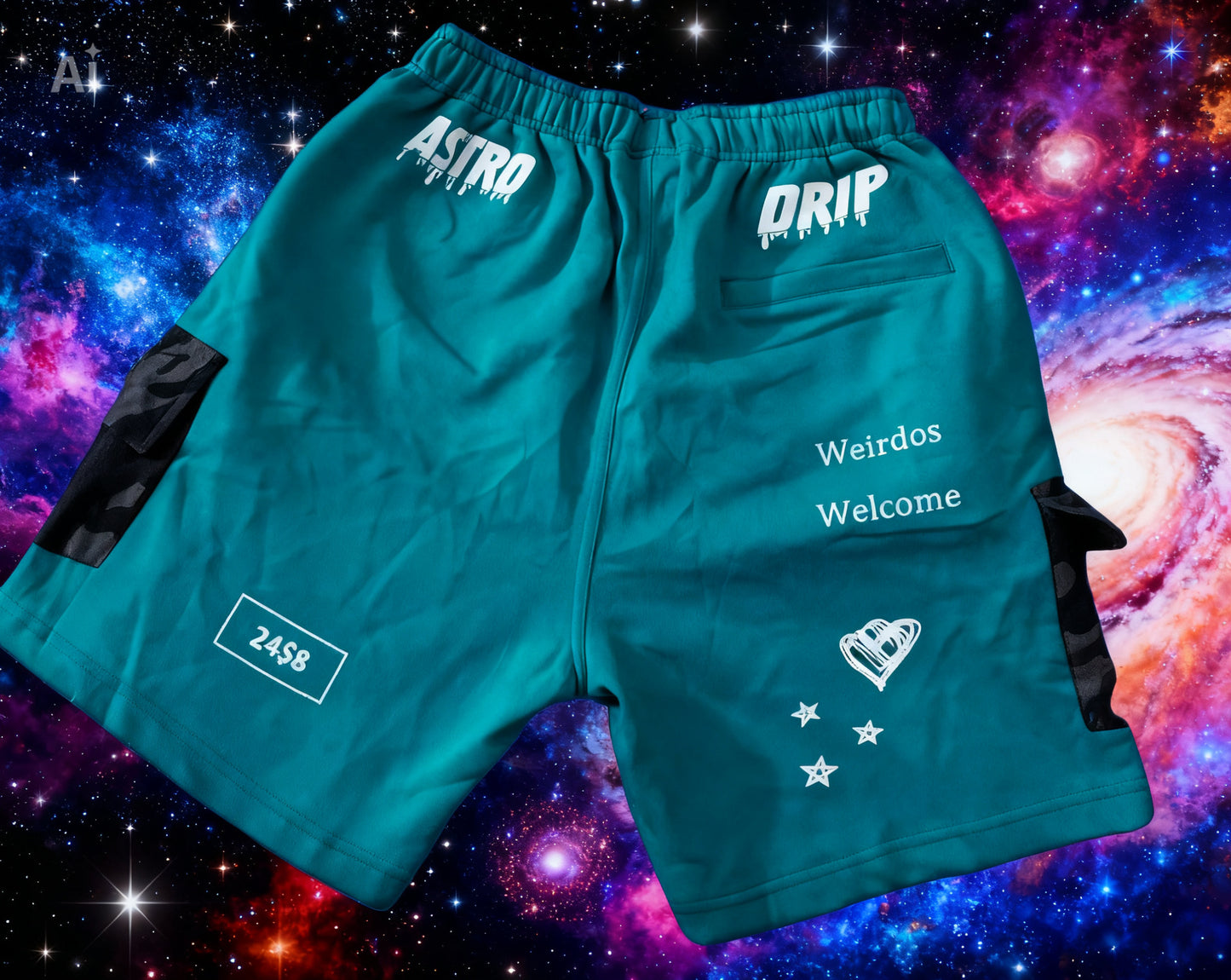 Astro Alien Green Short Set